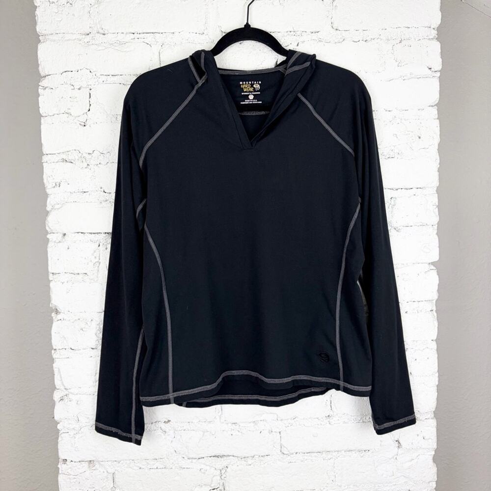 Mountain Hardwear Hooded Pullover Black Large